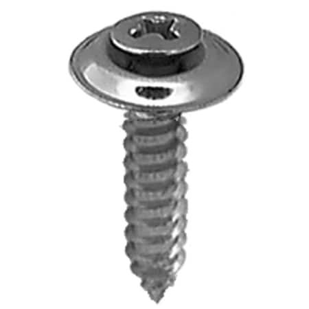 Auveco 8 X 3/4 PHIL OVAL HD SEMS TAP SCRW CNTRSK CHR, 100PK 2751